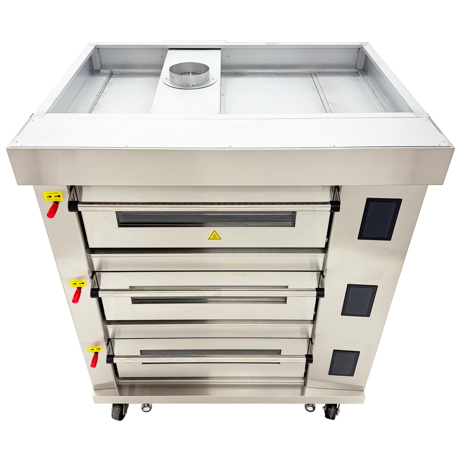 220V 3-PH Triple Pizza Oven 3 Deck Electric Oven Commercial Pizza Oven LCD Touch