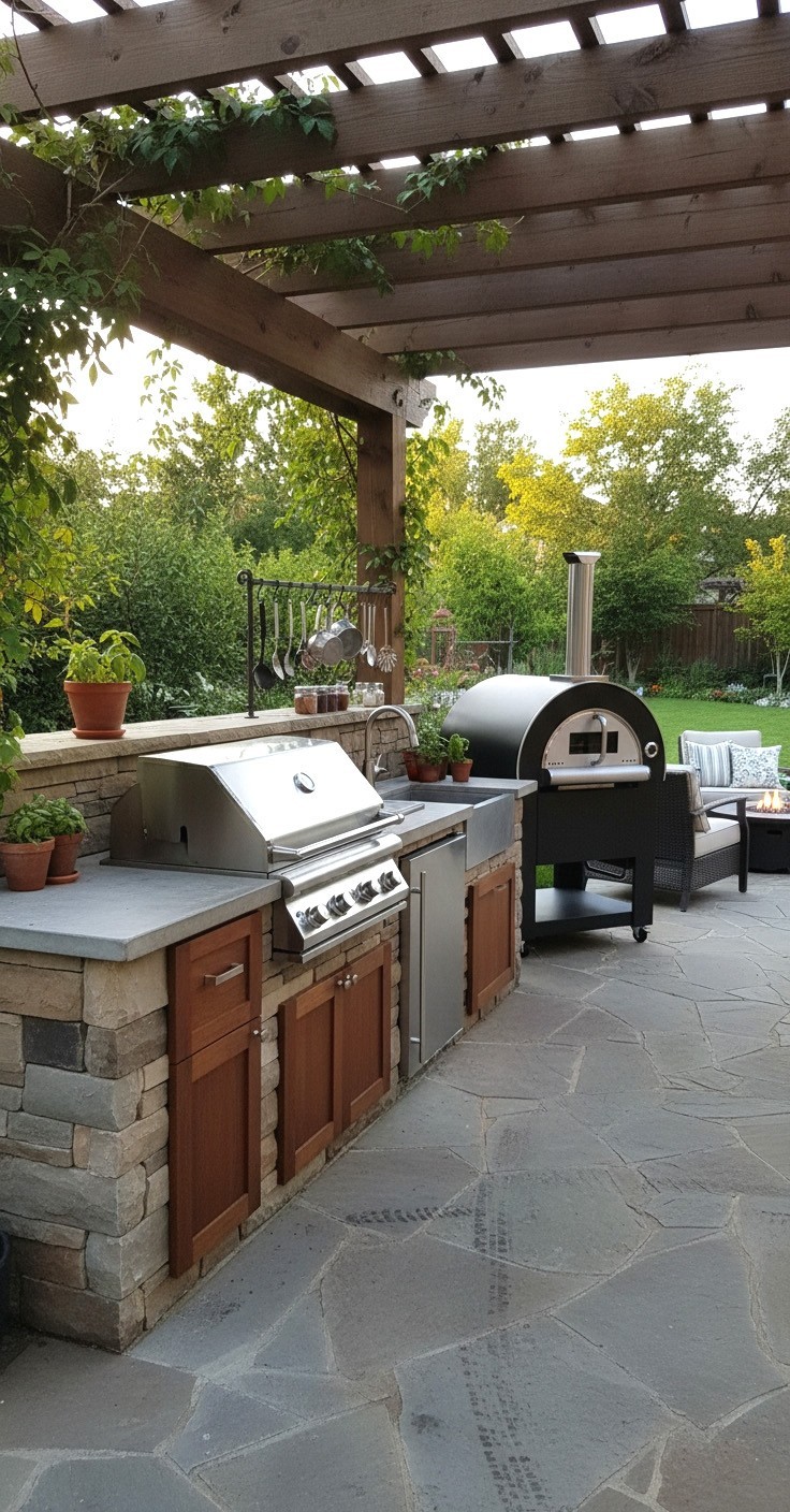 New Outdoor BLACK Stainless Steel Wood Fired Artisan Pizza Oven BBQ Grill +Cover