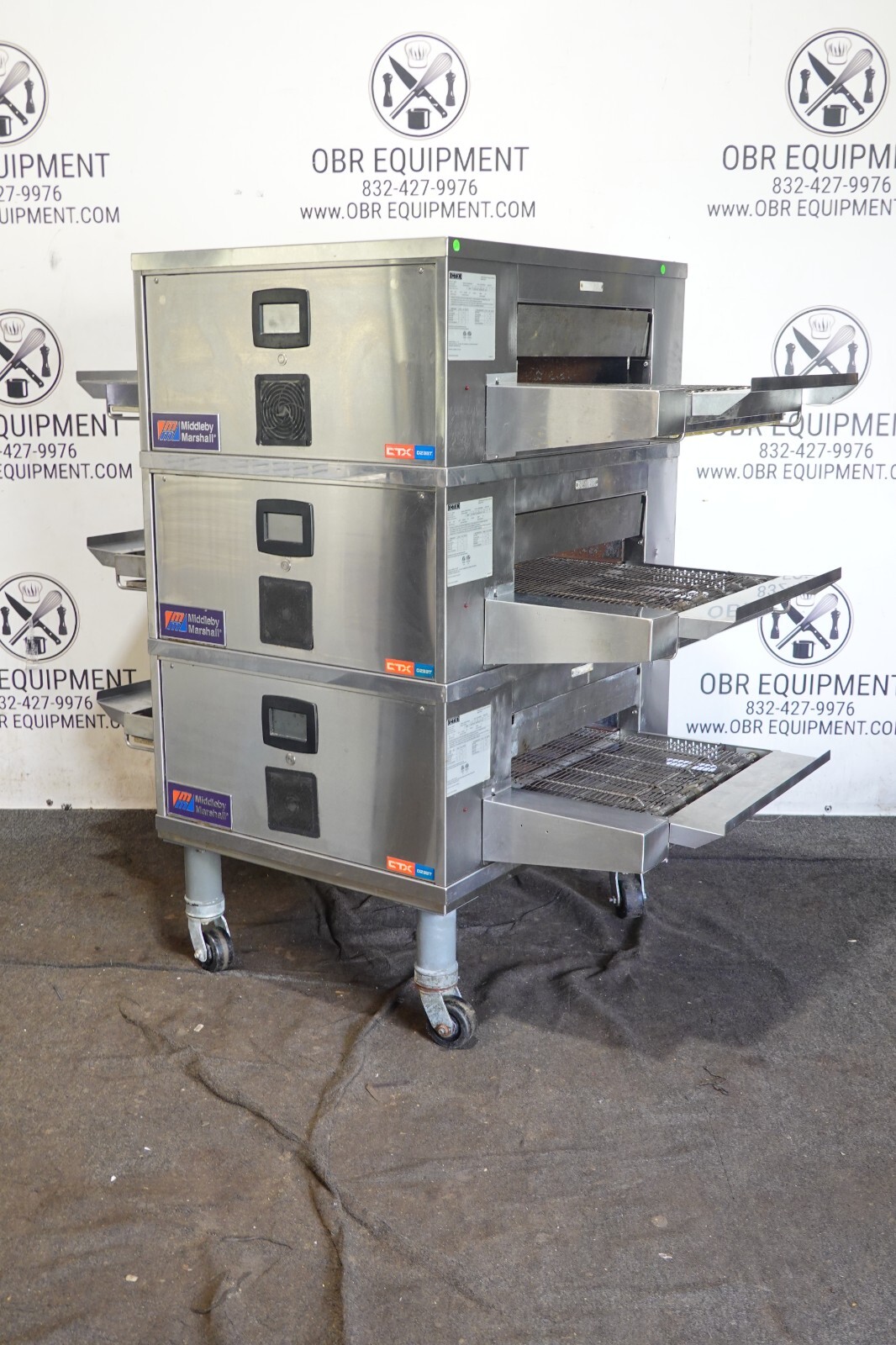2023 MIDDLEBY MARSHALL CTX ELECTRIC TRIPLE STACK PIZZA CONVEYOR OVEN MODEL DZ33T