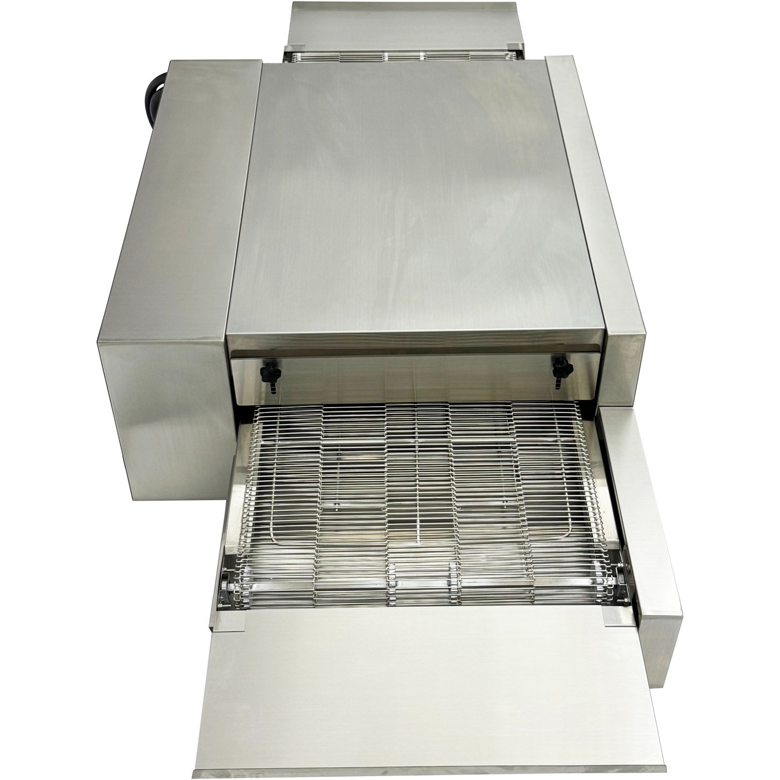 220V 18″ Countertop Chain-Type Electric Straight Tube Pizza Oven Baking Oven