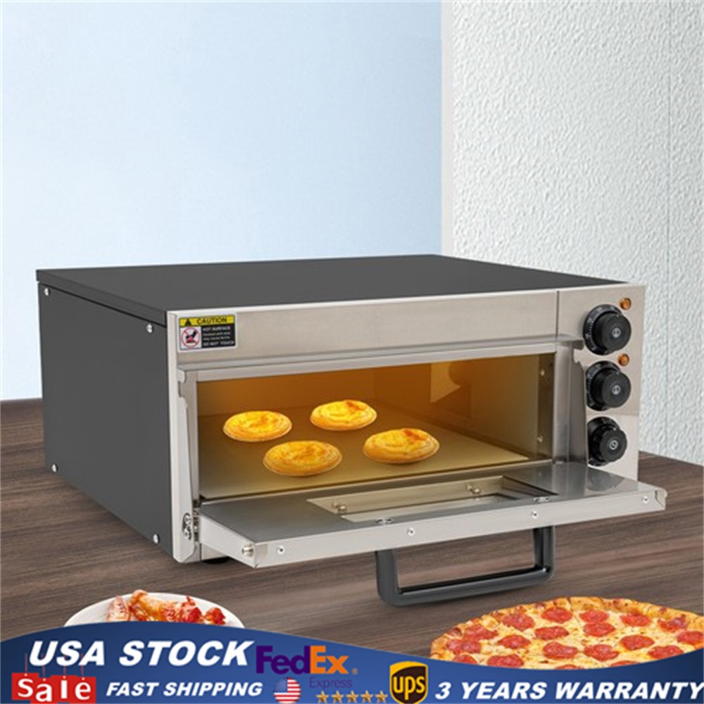 Indoor Electric Countertop Pizza Oven 1800w 20l/5.28gal Commercial Pizza Oven