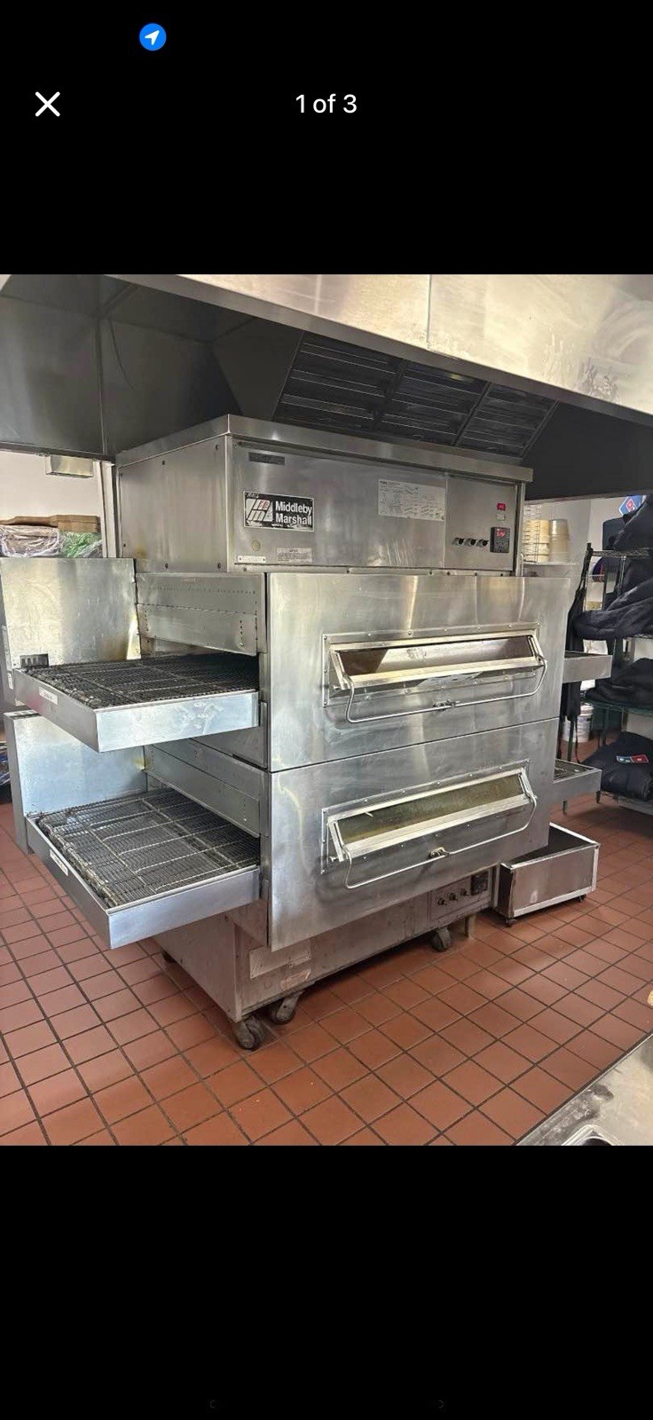 Middleby Marshall PS360Q-4 Double Stack Conveyor Pizza Oven Natural Gas