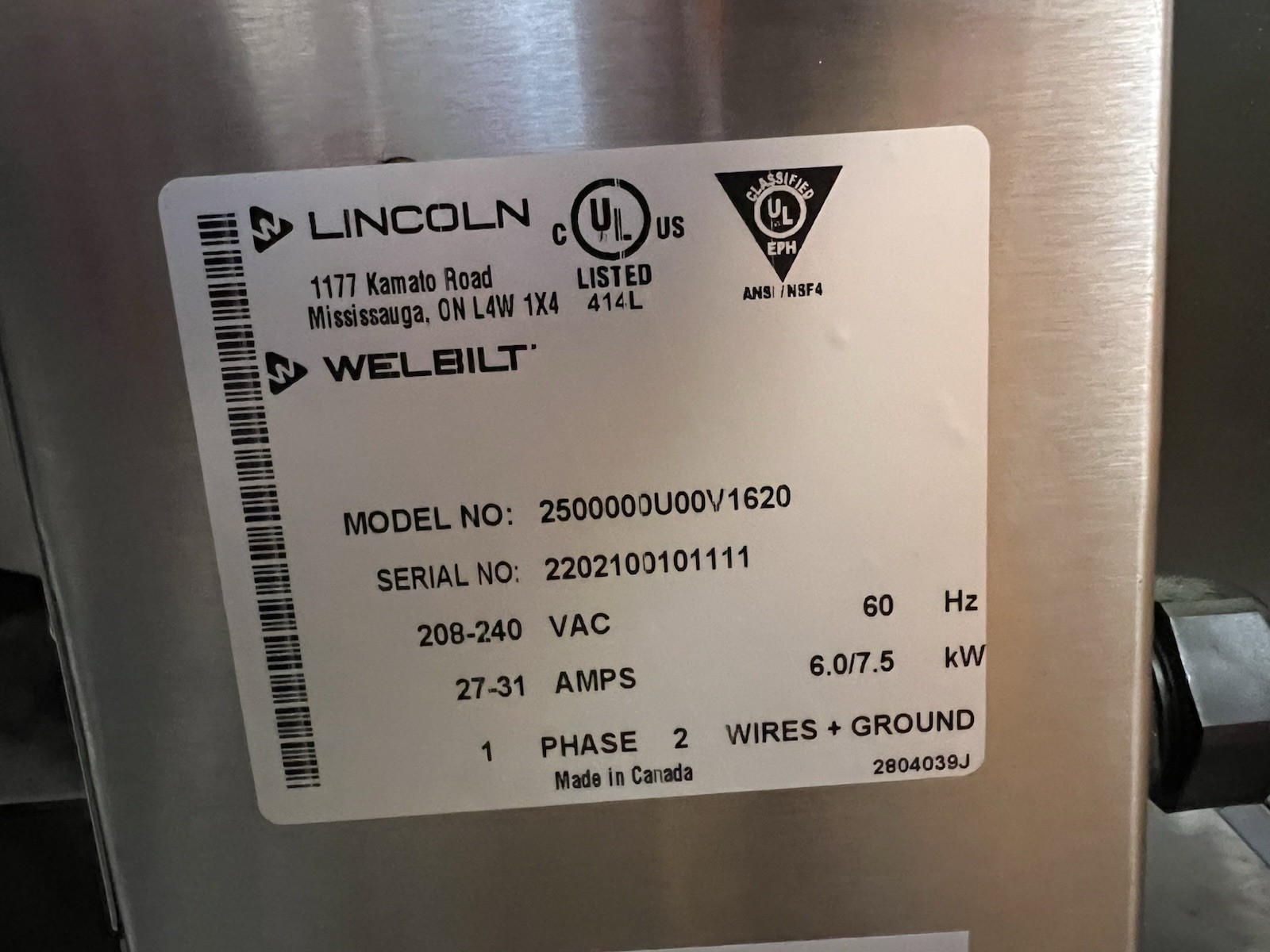 Lincoln 50″ Electric Countertop Ventless Conveyor Oven V2500