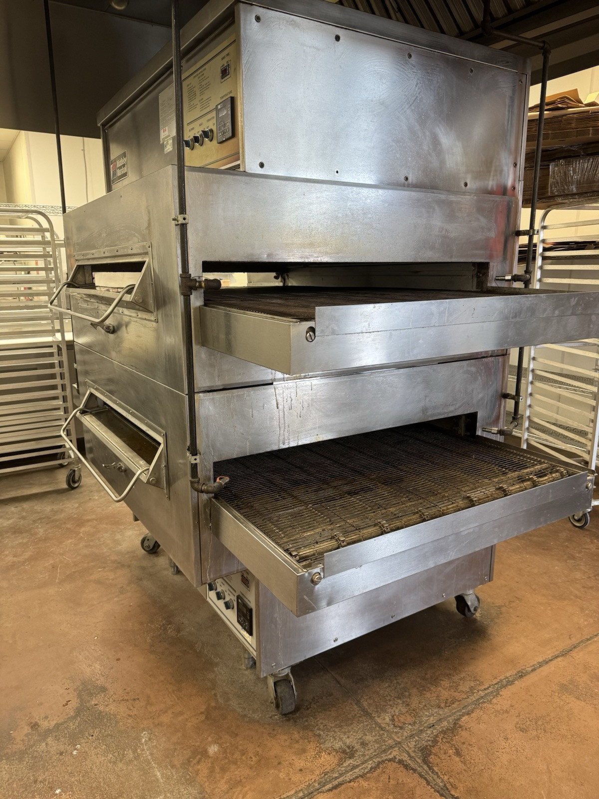 Middleby Marshall PS360 Doublestack Gas Pizza Oven Conveyor Belt