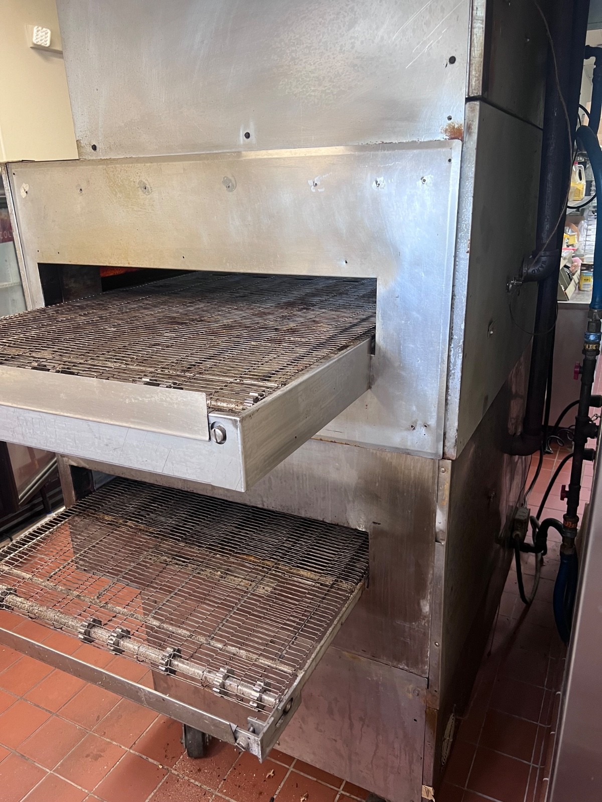 Middleby Marshall PS360 Doublestack Wide Body Gas Pizza Conveyor Oven