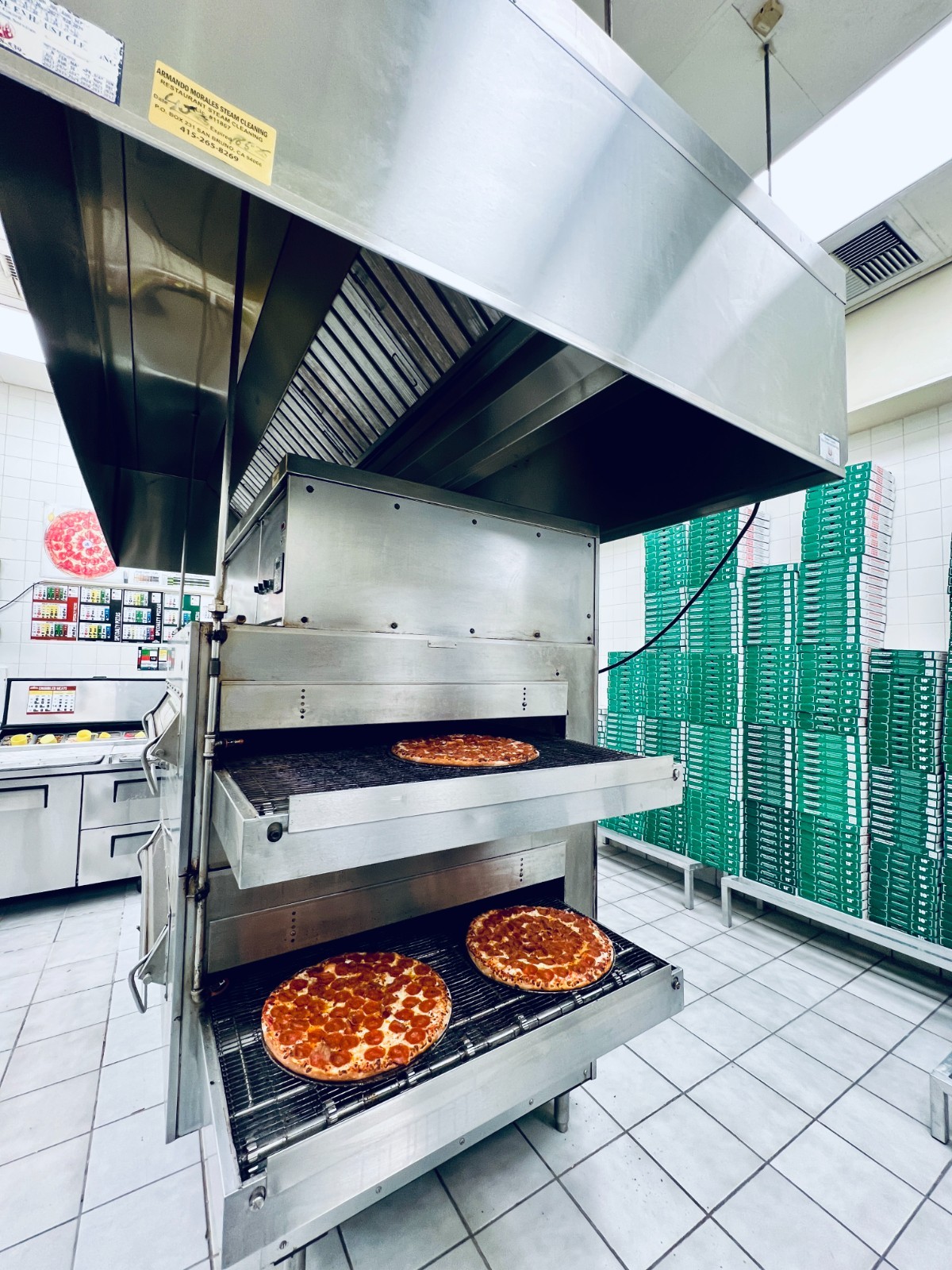 Middleby Marshall PS360 WB Doublestack Gas Pizza Oven Conveyor Belt