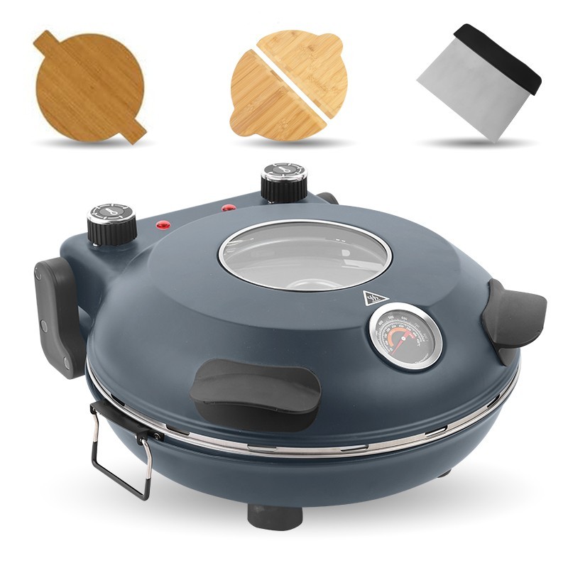 Electric Pizza Maker Oven Indoor 12 Inch Indoor Countertop Pizza 1200W 800°F