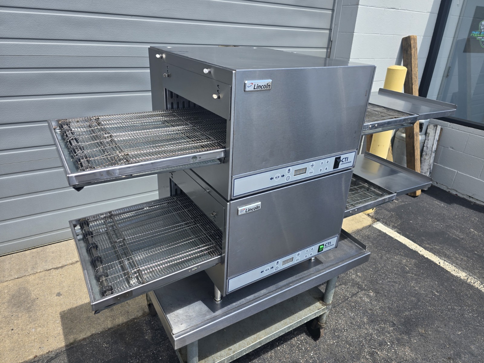 Lincoln Impinger Double 2501 Single Phase Electric Ventless Conveyor Pizza Oven
