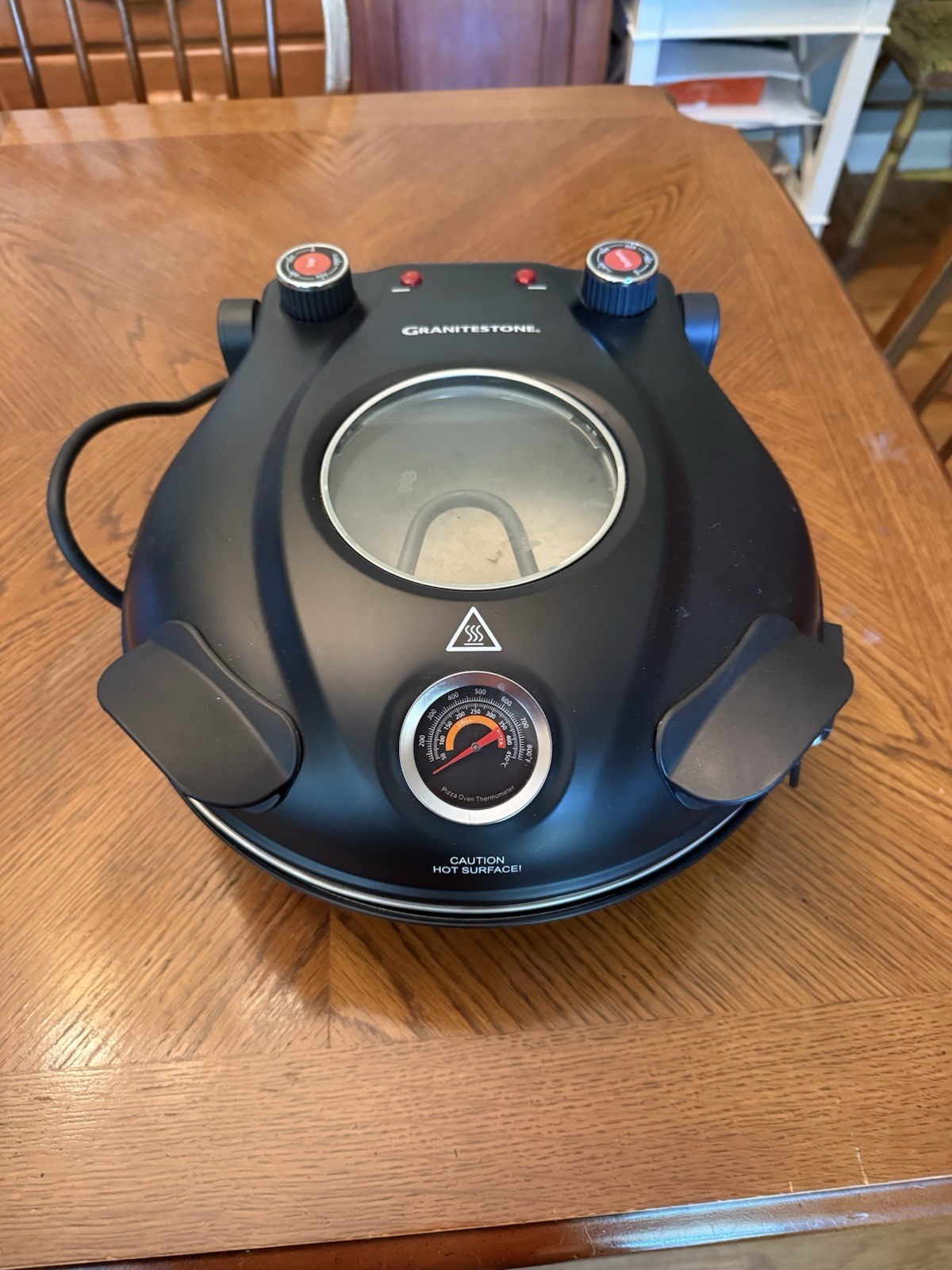 Granitestone Electric Pizza Oven Maker Model 14240 Adjustable Top And Bottom