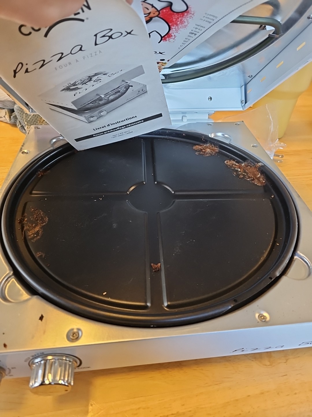 Cuizen Pizza Box Countertop Pizza Oven with 12″ Rotating Pan PIZ-4012