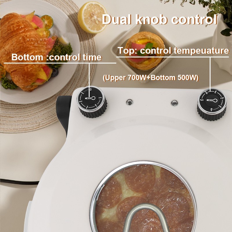 12 inch Electric Pizza Oven Maker Stone Plate Portable 1200W Cooks Professional
