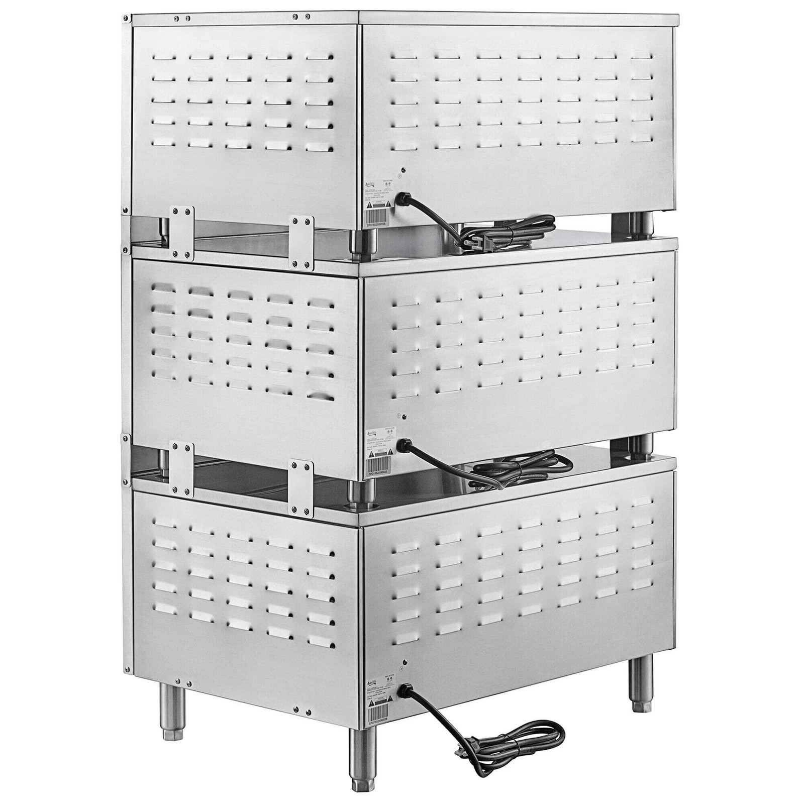 Triple Deck Pizza/Bakery Oven with Three Independent Chambers; (3) 1700W, 120V