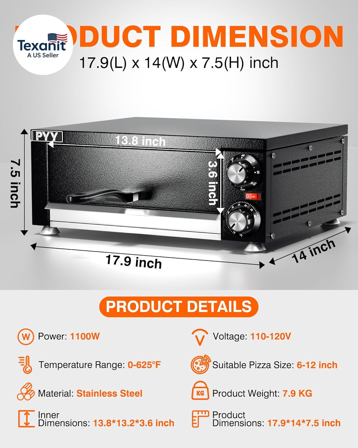 Electric Pizza Oven Indoor Countertop Pizza Oven Commercial Pizza Maker Machine