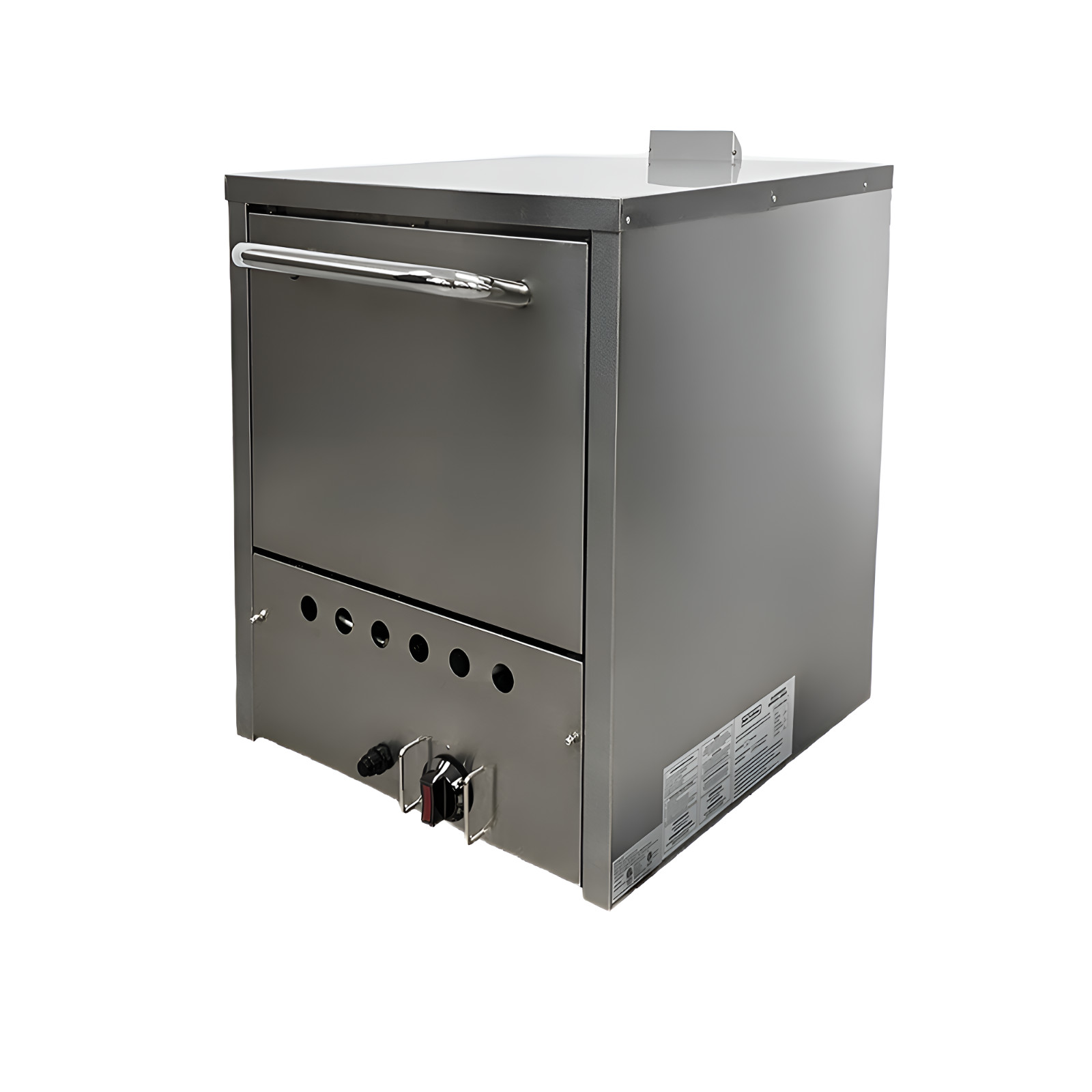 NSF 24″ Natural Gas Double Deck Pizza Oven Fire Stone 32,000 BTU