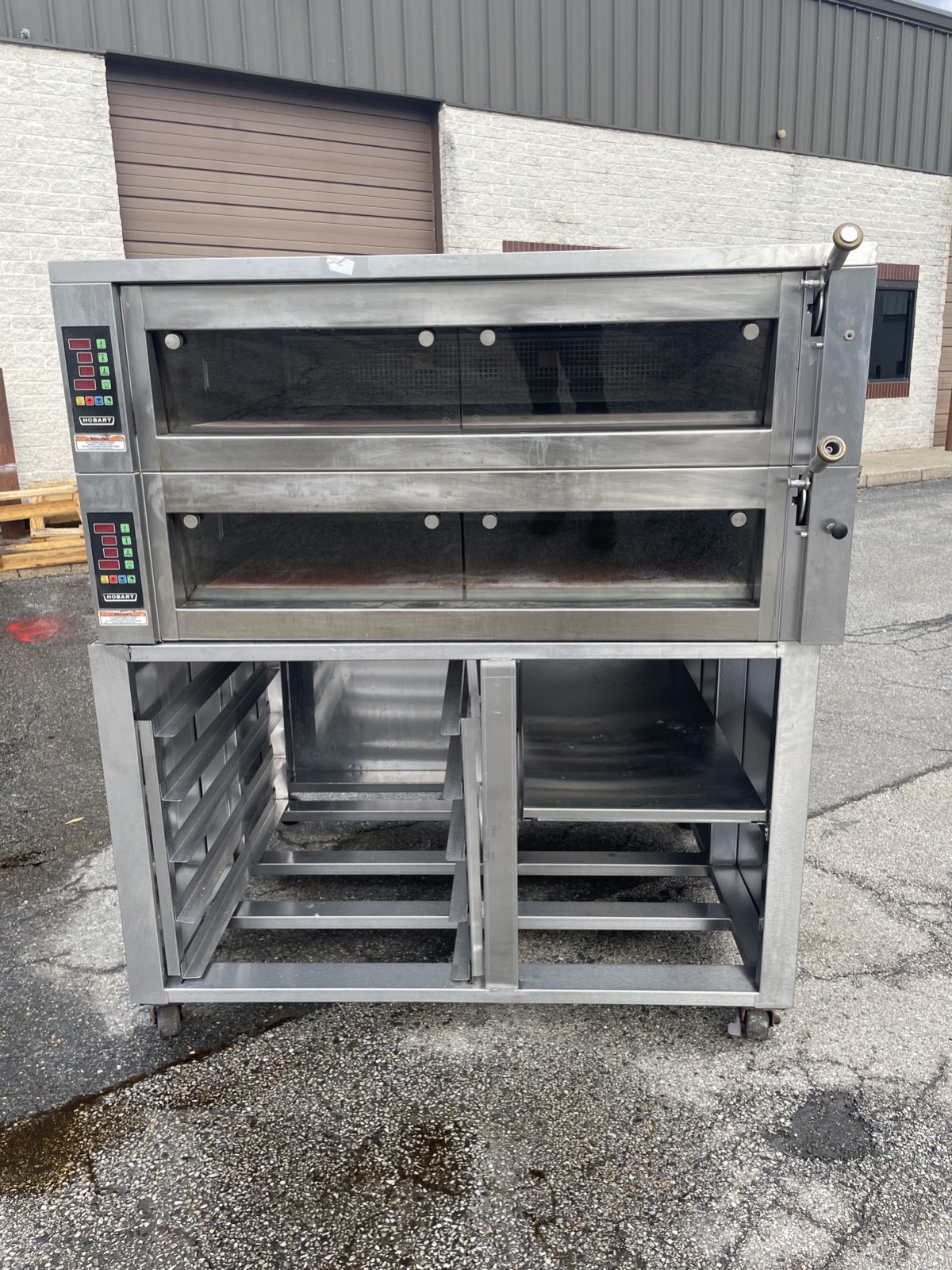 Hobart Double Stack Electric Pizza Deck Oven 208V 3Ph OV400W-3