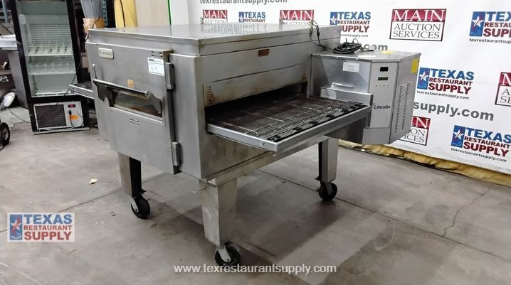 Lincoln Impinger 1450 Gas Single Stack Conveyor Pizza Oven