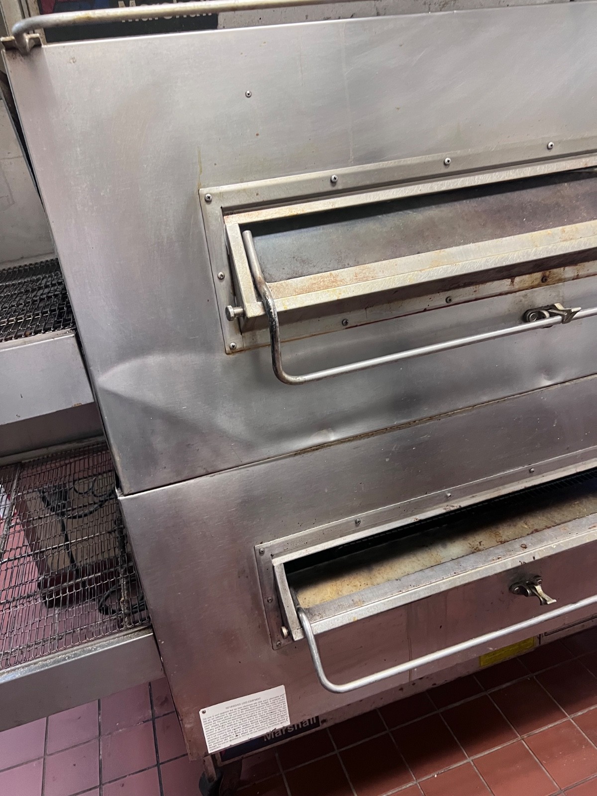 Middleby Marshall PS360 Doublestack Wide Body Gas Pizza Conveyor Oven