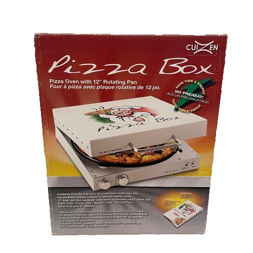 CuiZen Pizza Box Countertop Oven – 12″ Rotating Pan – Brand New (Open Box)