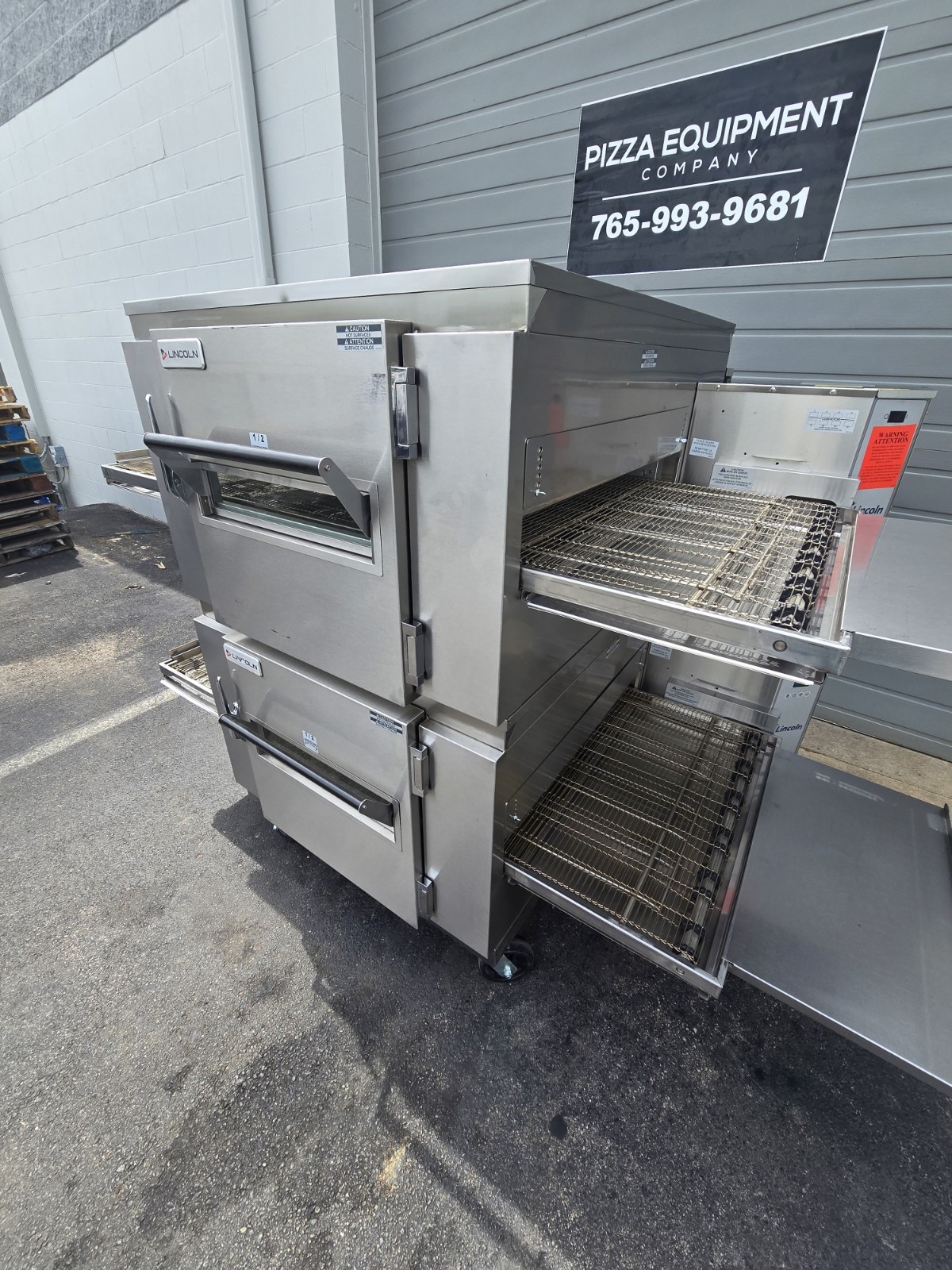2022 NEW Lincoln Impinger 1450 Double Deck Gas Fired Conveyor Pizza Oven 32″