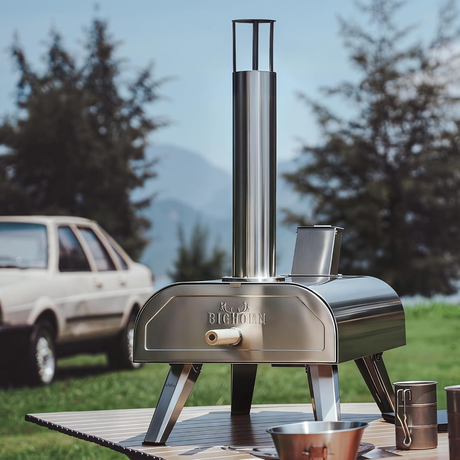 Pellet & Propane Portable Pizza Oven