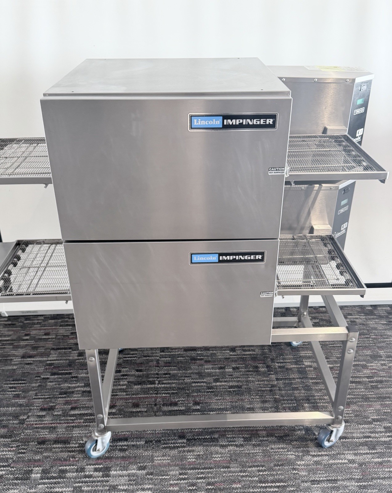 Lincoln Impinger 1116 Gas Double Stack Conveyor Ovens – Natural Gas Pizza Ovens