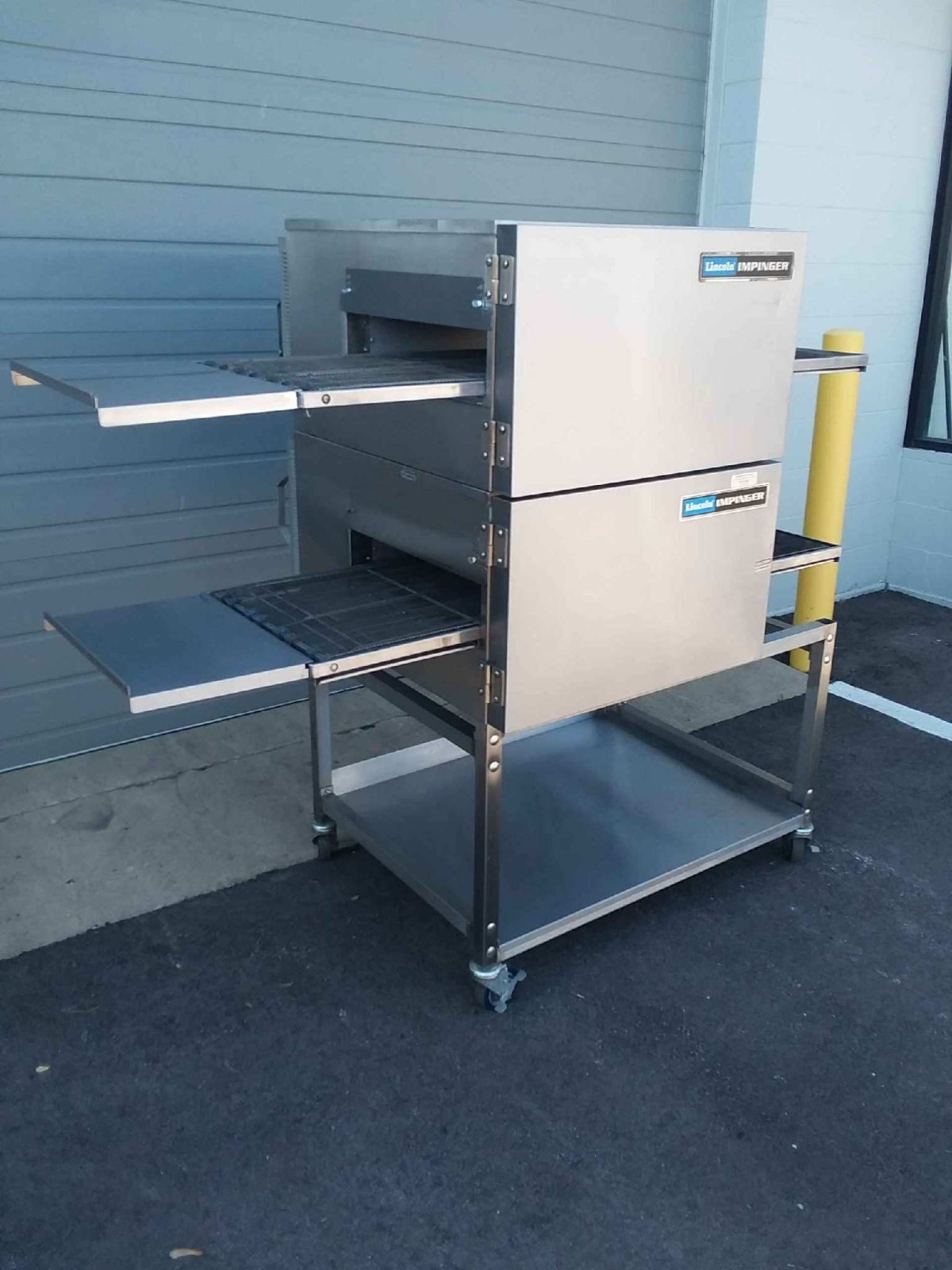 Lincoln Impinger Double 1116 Double Stack Gas Fired Conveyor Pizza Ovens