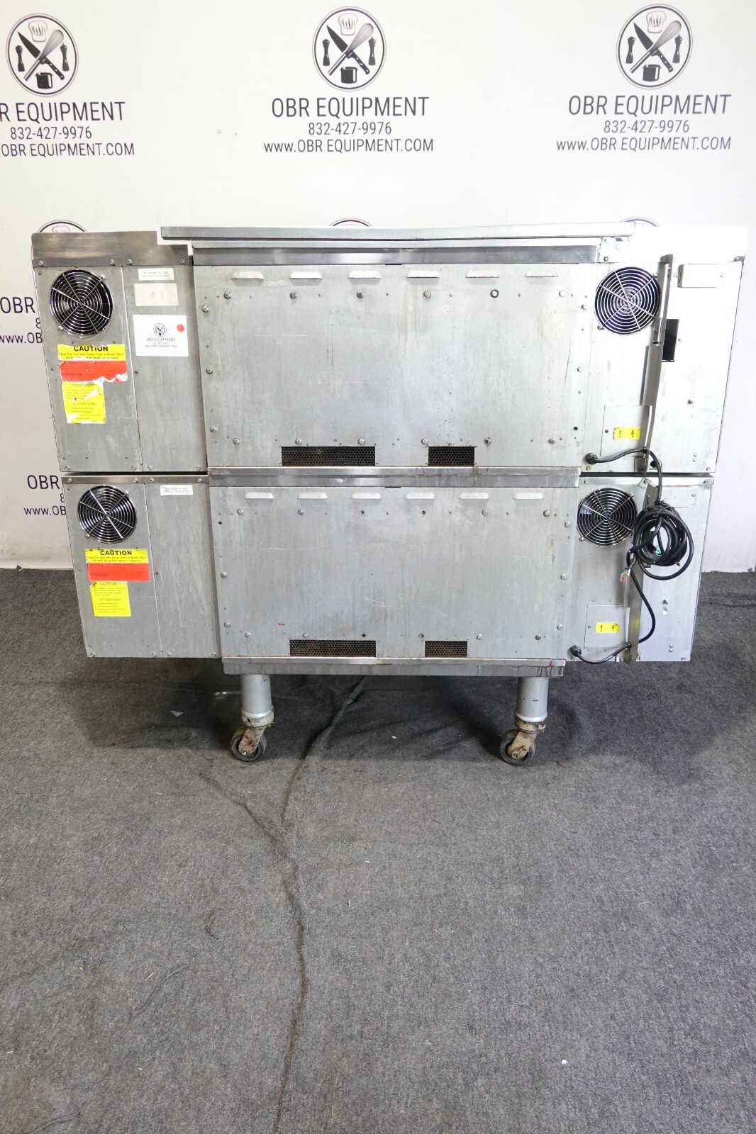 MIDDLEBY MARSHALL DOUBLE STACK NAT GAS PIZZA OVEN MODEL PS636G (R TO L)