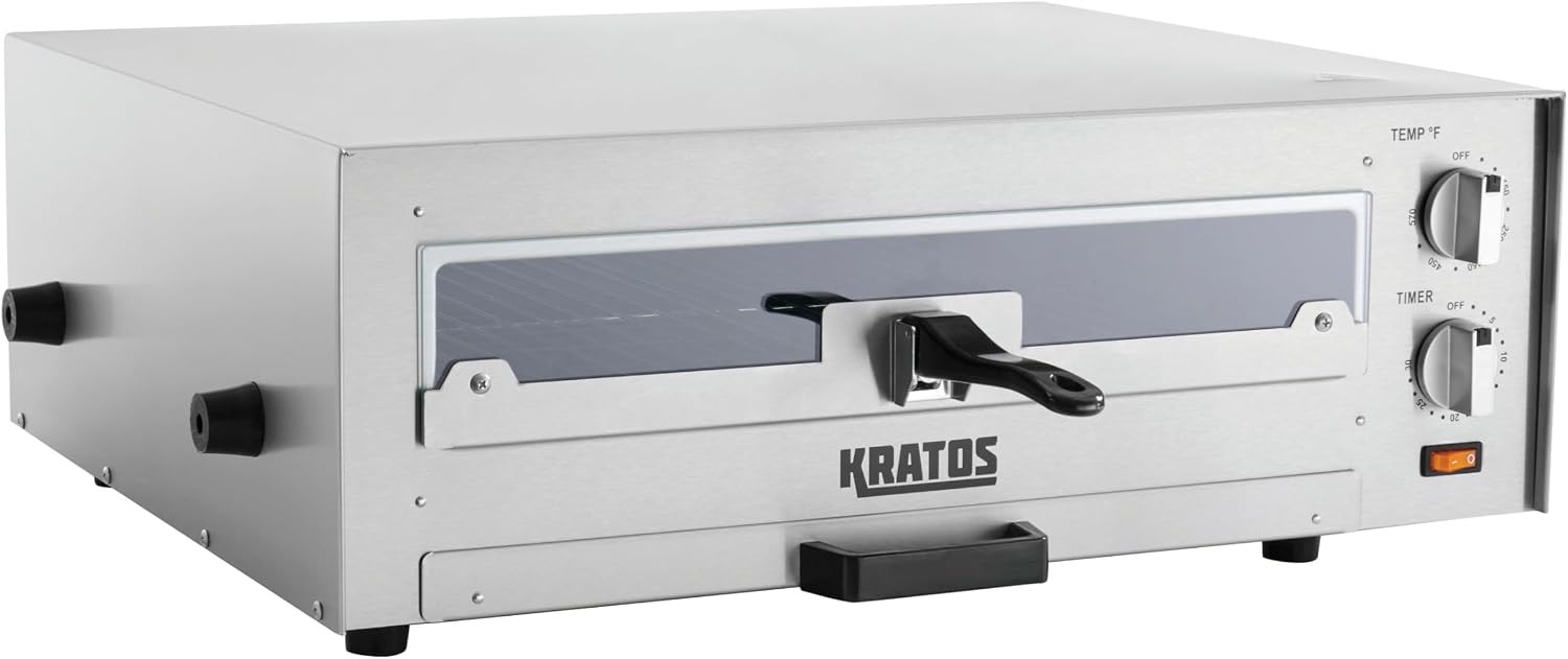 16″ Commercial Electric Countertop Pizza Oven 120V 1700 Watts | Stainless Steel