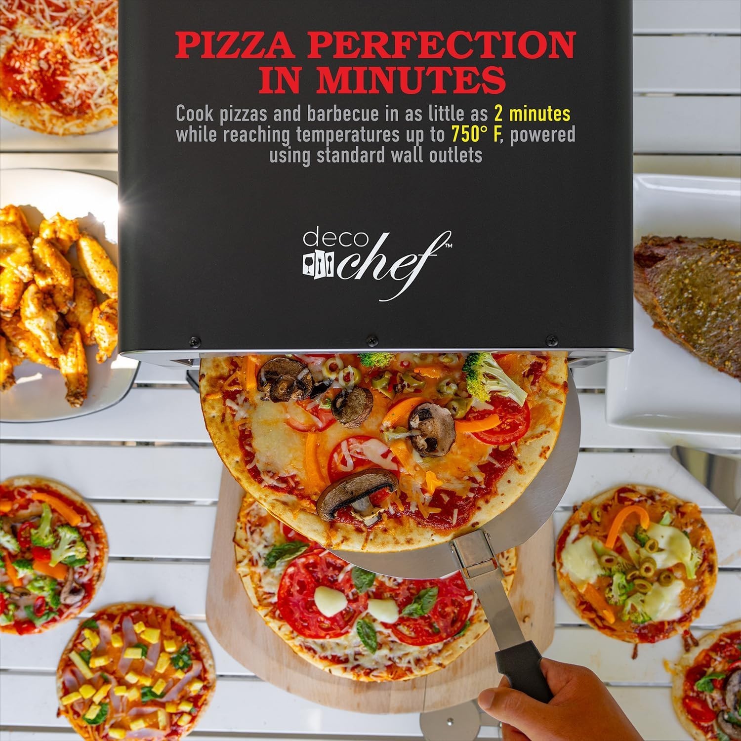 Versatile 2-in-1 Electric Pizza Oven & Grill – Complete with Accessories