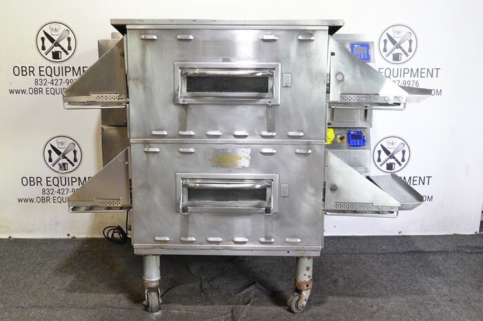 MIDDLEBY MARSHALL DOUBLE STACK PROPANE GAS PIZZA OVEN MODEL PS636G (R TO L)