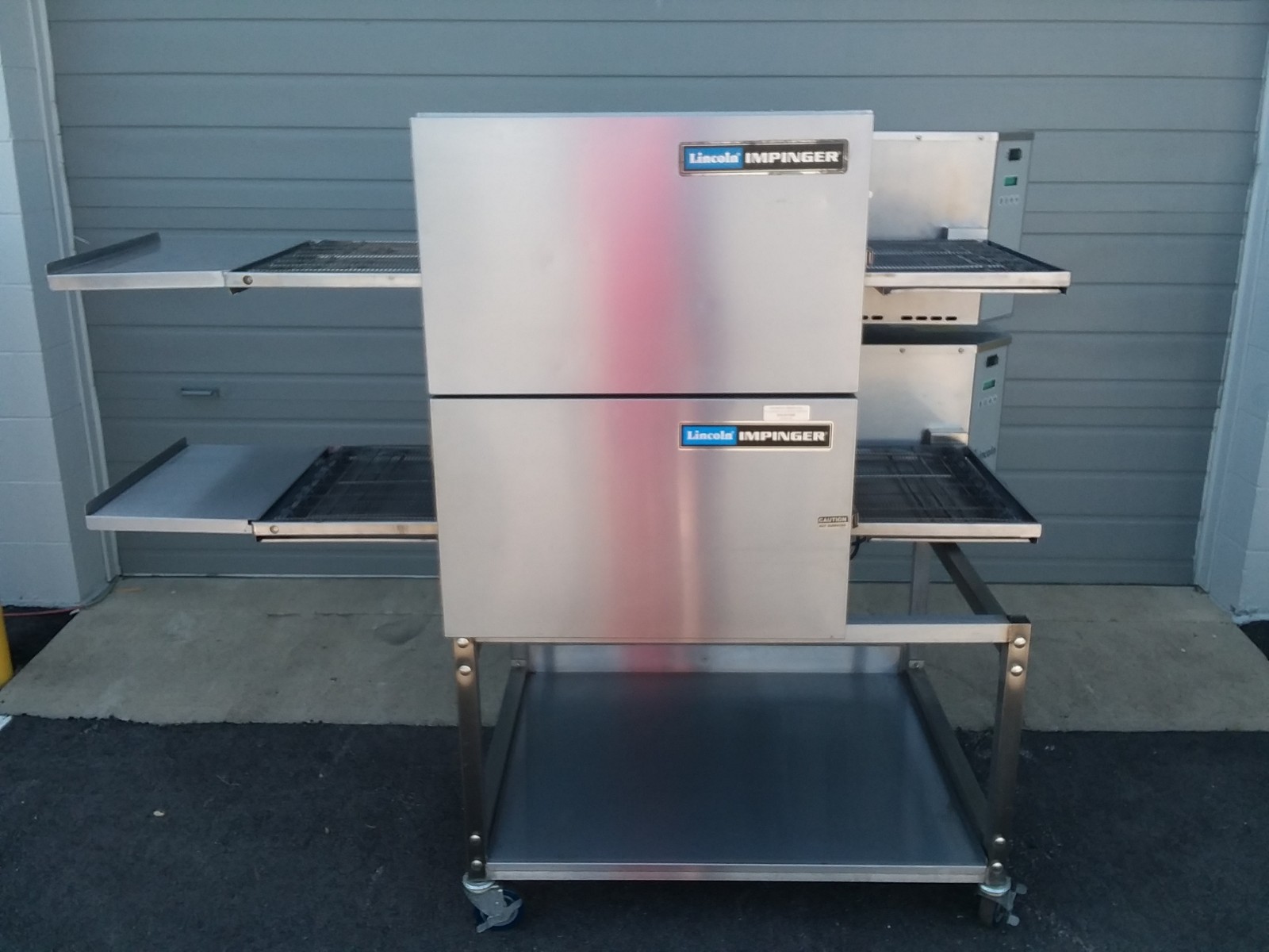 Lincoln Impinger Double 1116 Double Stack Gas Fired Conveyor Pizza Ovens
