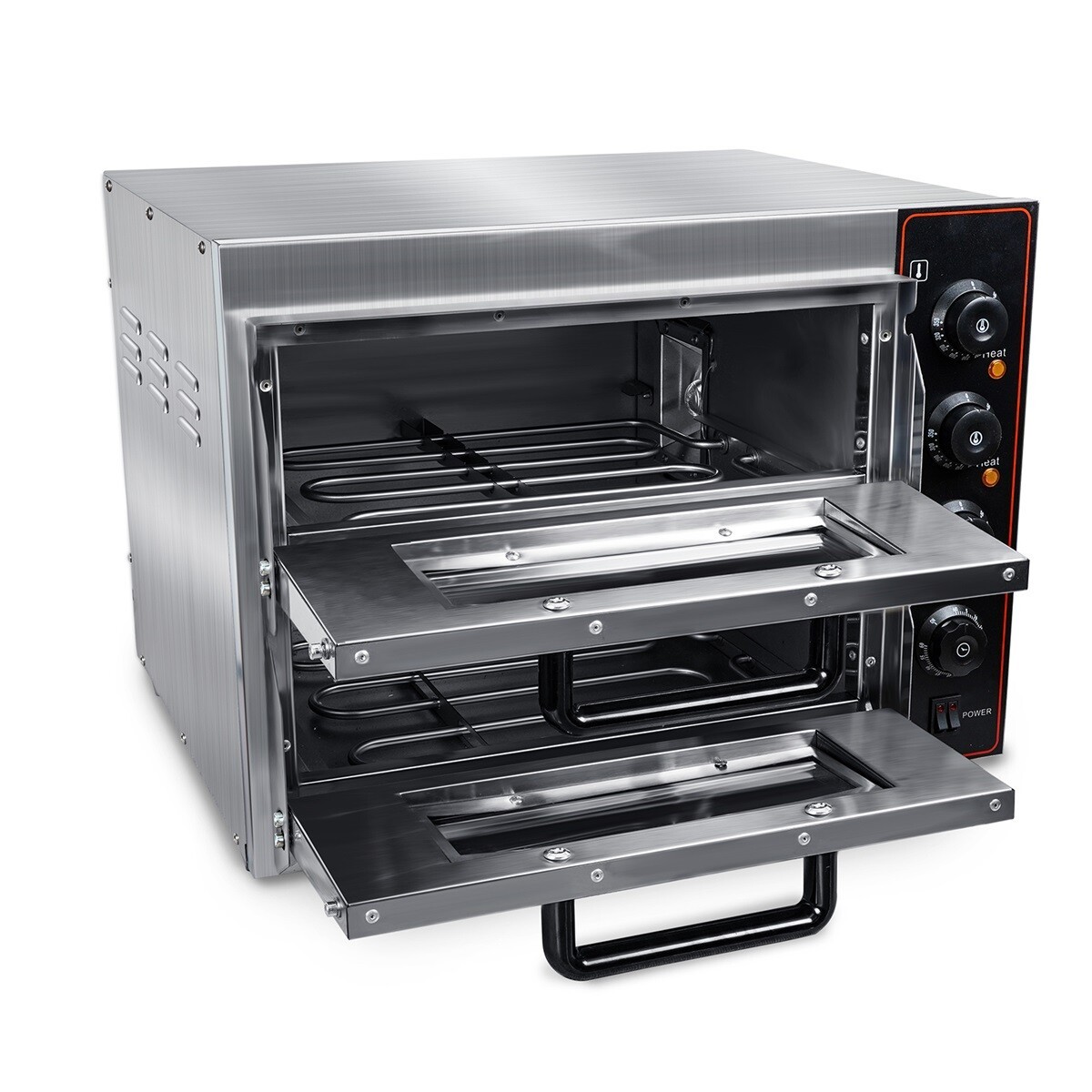 Commercial Countertop Pizza Oven Double Deck Pizza Marker For 16″ Pizza Indoor