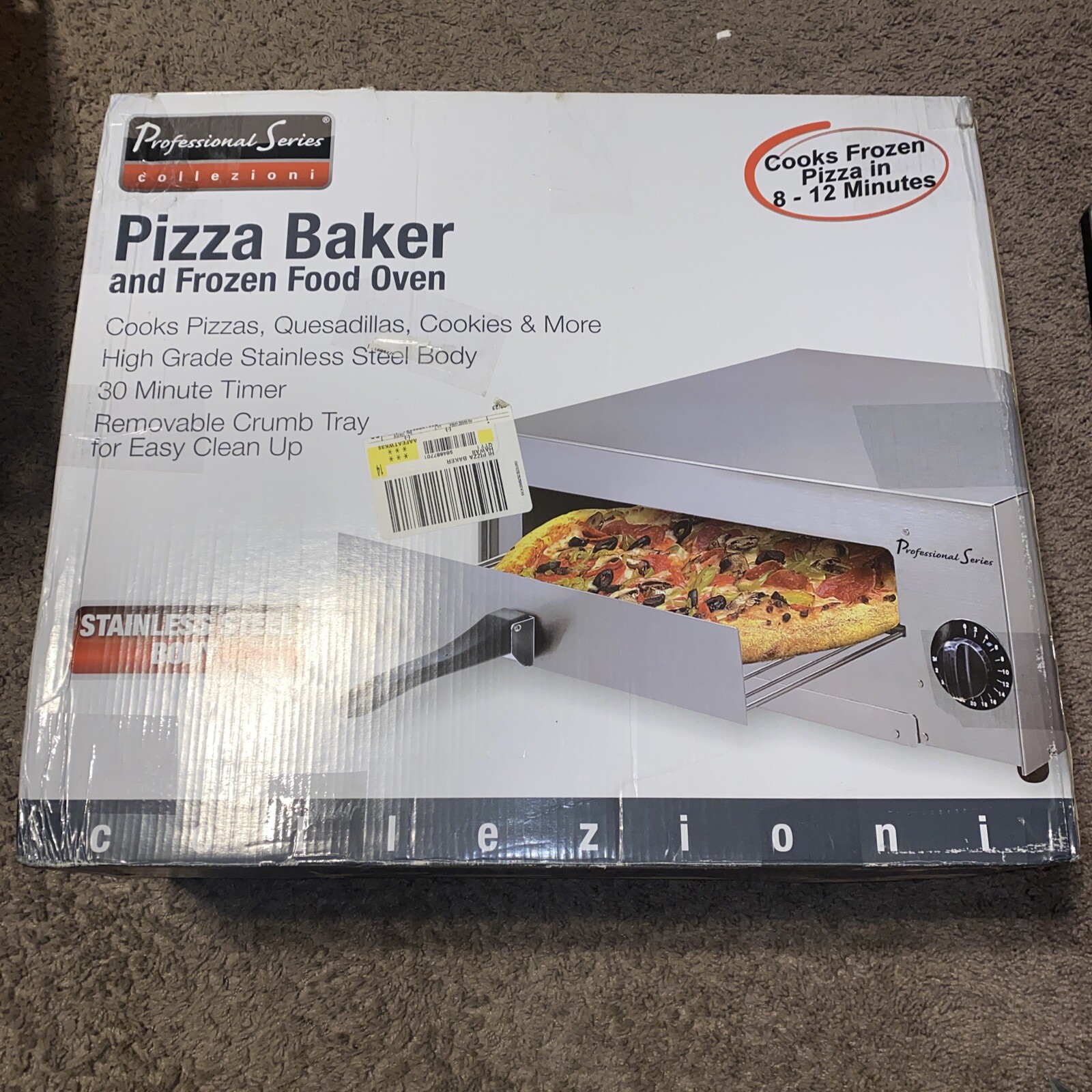 Professional Series PS75891 Stainless Steel Pizza Baker Frozen Food Oven! NEW!
