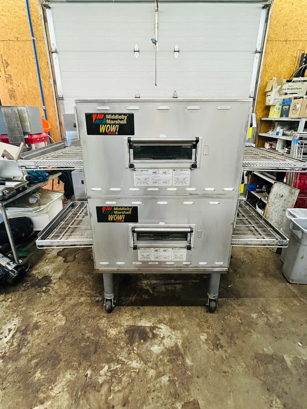 Middleby Marshall PS840G Double Stack Conveyor Oven 120,000 BTU Refurbished