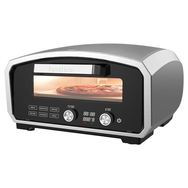 Kenmore KKOPO13 1800W Outdoor Indoor Pizza Oven Silver & Black