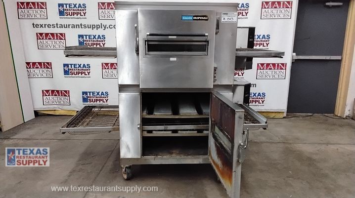 Lincoln Impigner Gas Double Stack Conveyor Pizza Oven