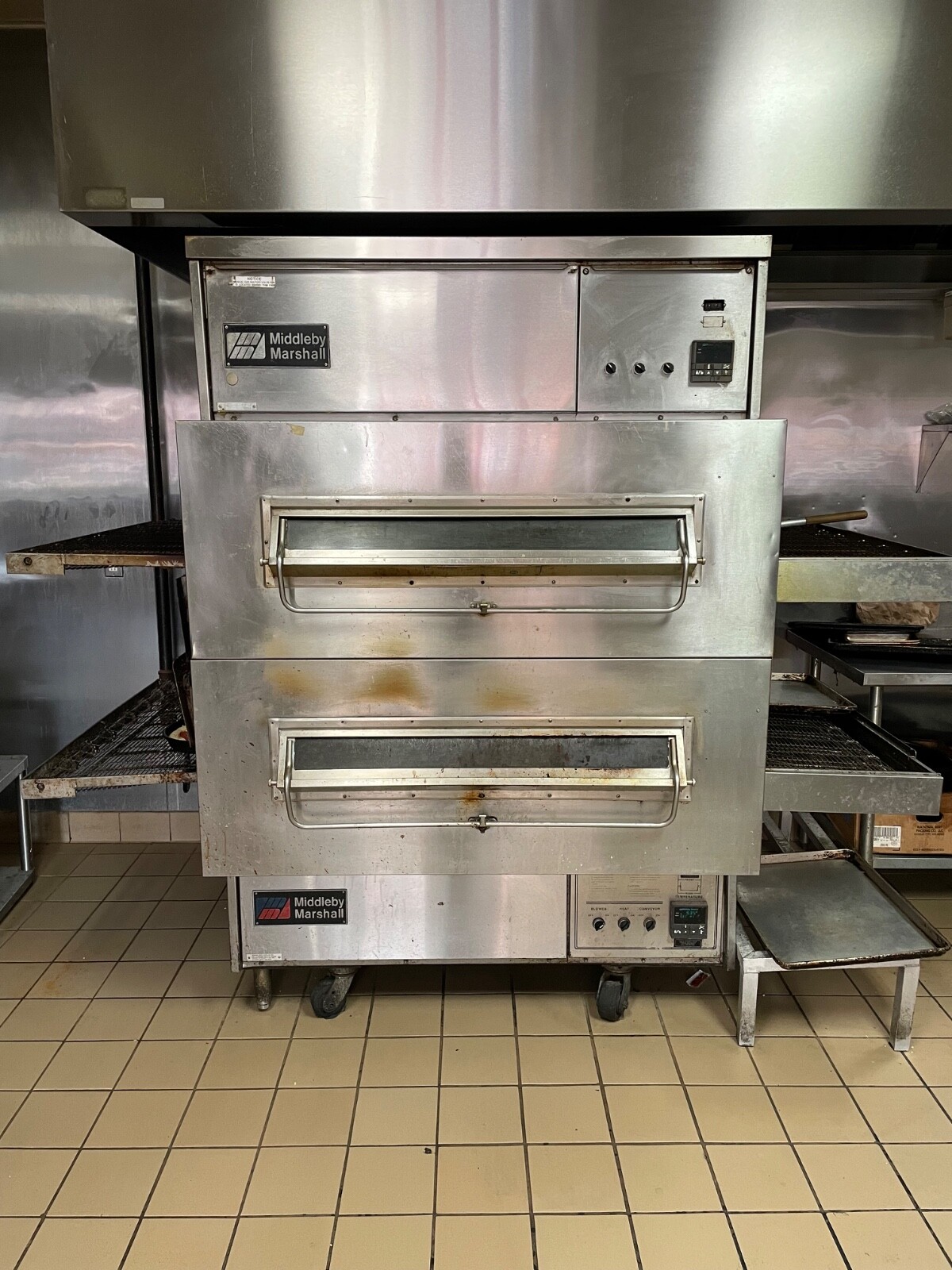 Middleby Marshall PS360 Doublestack Gas Pizza Oven Conveyor Belt