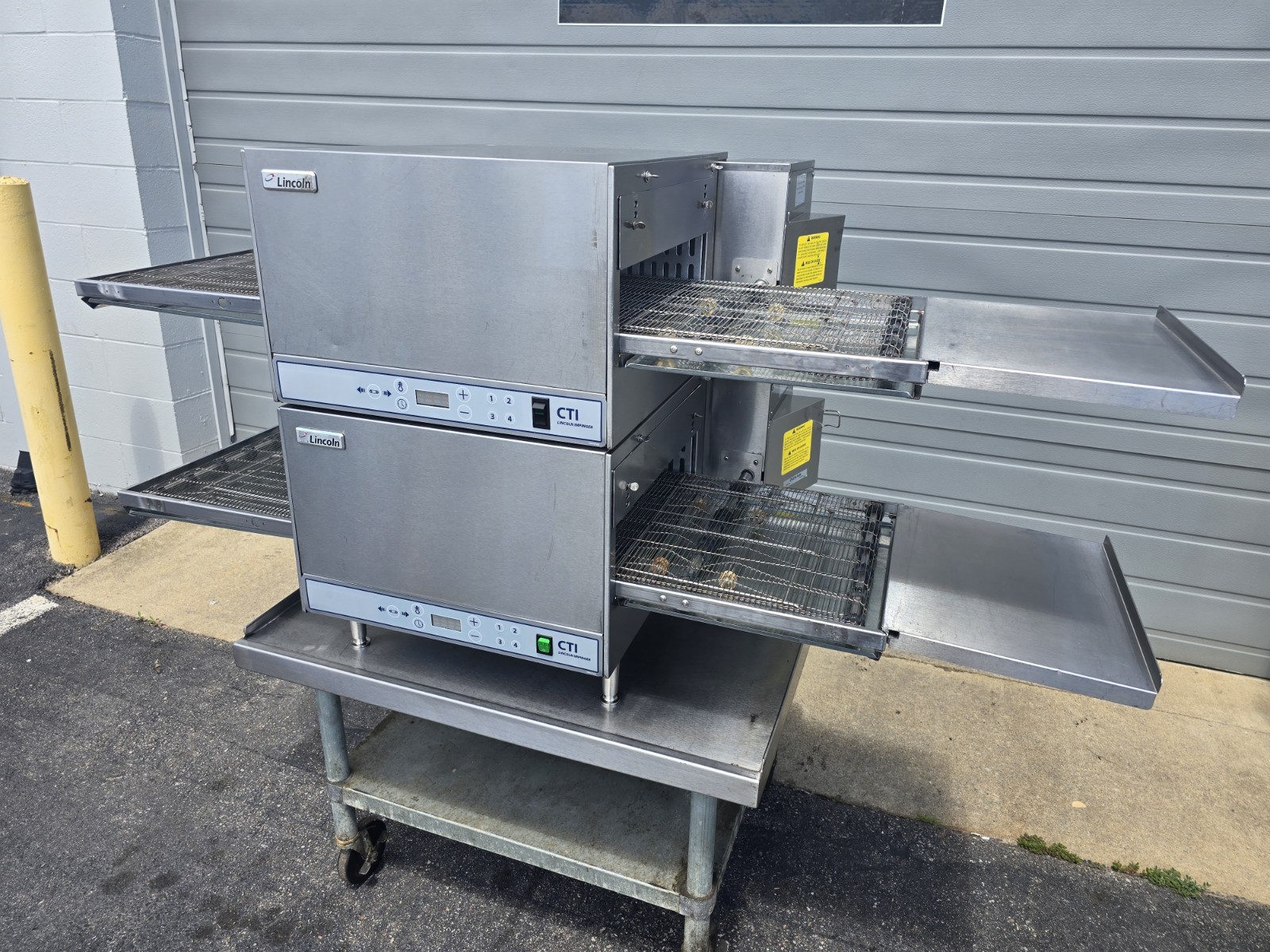 Lincoln Impinger Double 2501 Single Phase Electric Ventless Conveyor Pizza Oven