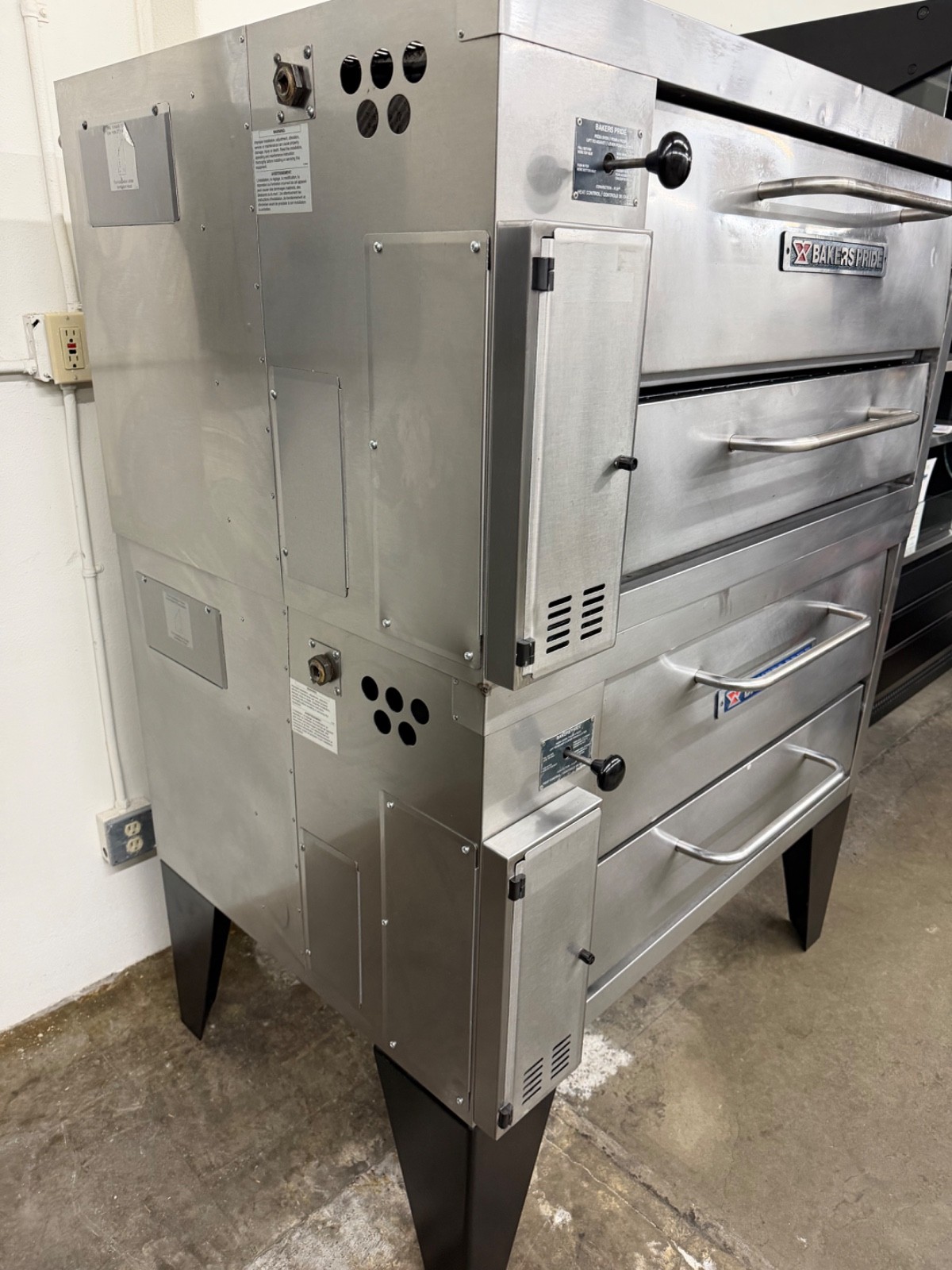 bakers pride 152 natural gas double deck pizza ovens – FREE SHIPPING!