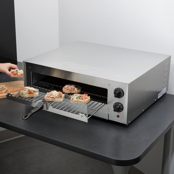 Commercial Stainless Steel Countertop Pizza Oven Toaster for 16″ Diameter Pizzas