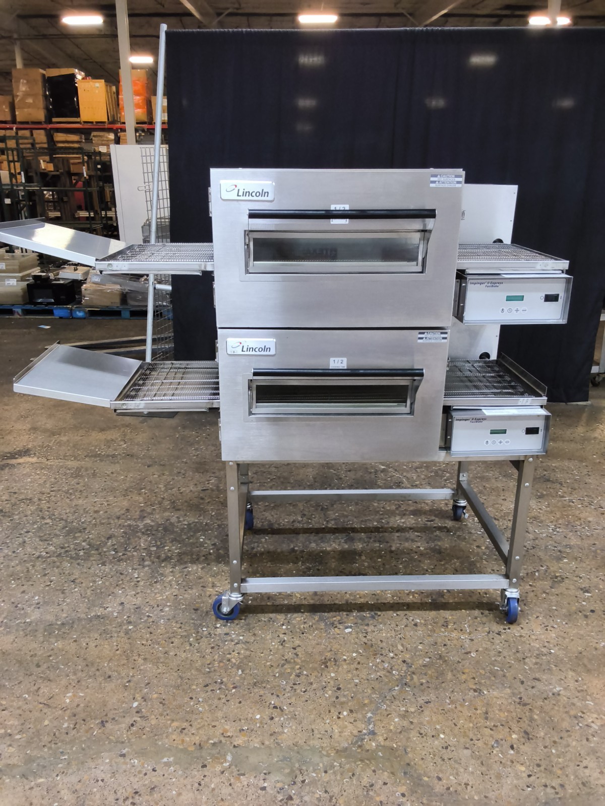 LINCOLN IMPINGER 1130 ELECTRIC DOUBLE CONVEYOR PIZZA OVEN