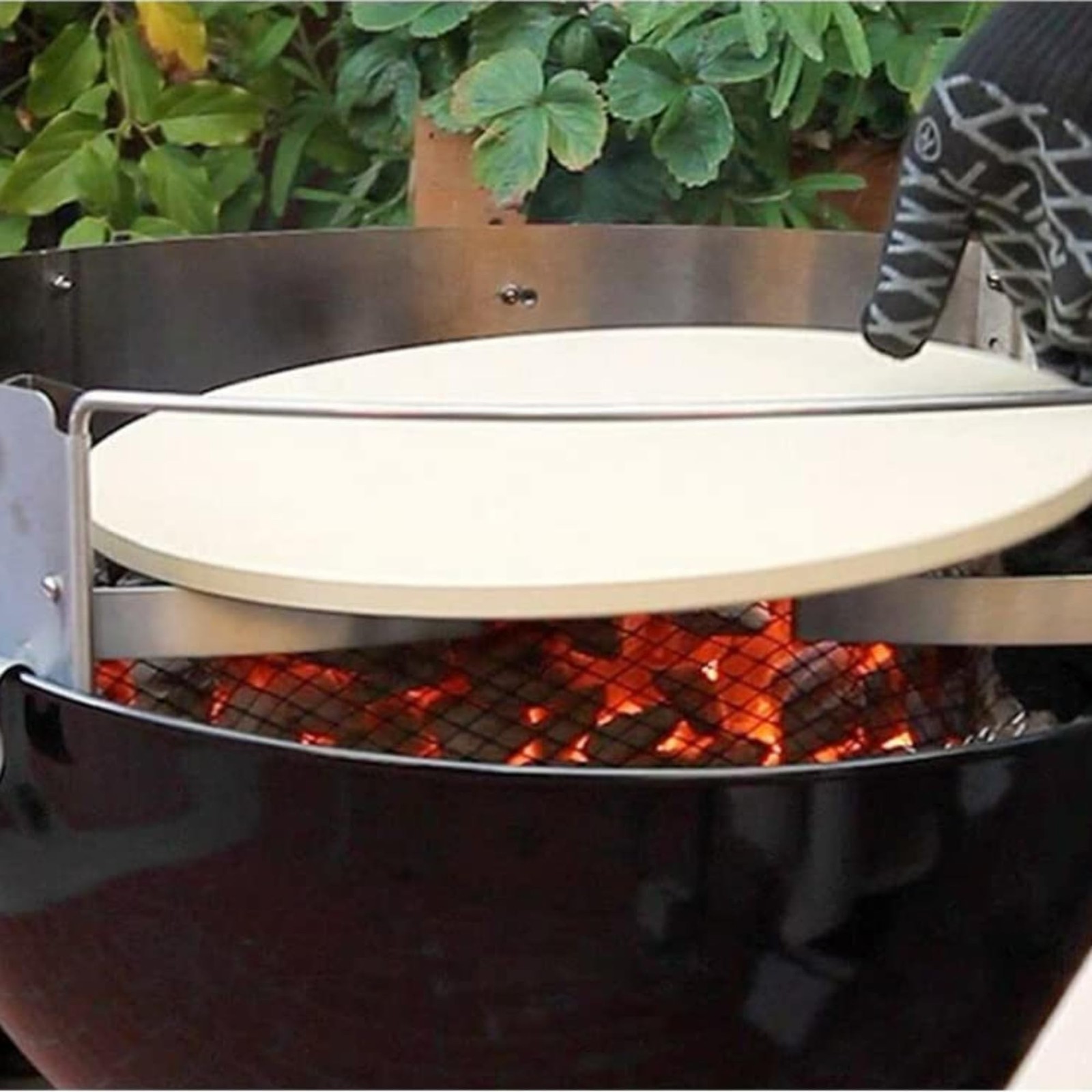 Pizzacraft PC7001 PizzaQue Deluxe Outdoor Pizza Oven Kettle Grill Conversion …