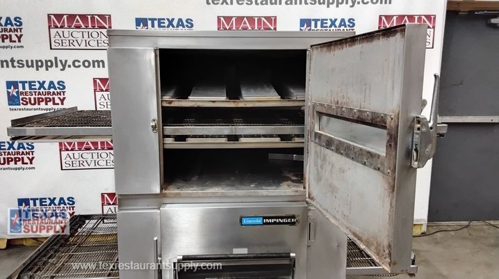 Lincoln Impigner Gas Double Stack Conveyor Pizza Oven
