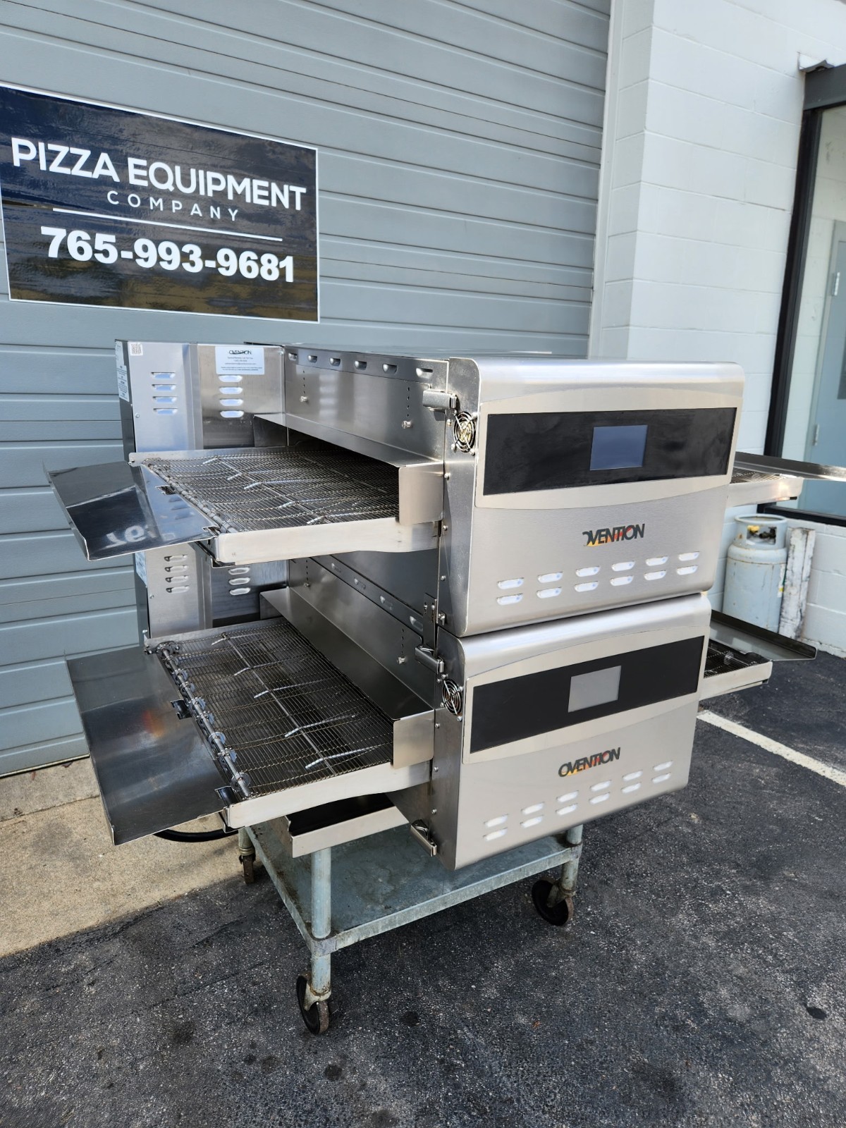 2021/2022 Ovention C2600 Double Stack 3 Phase Ventless Conveyor Pizza Ovens