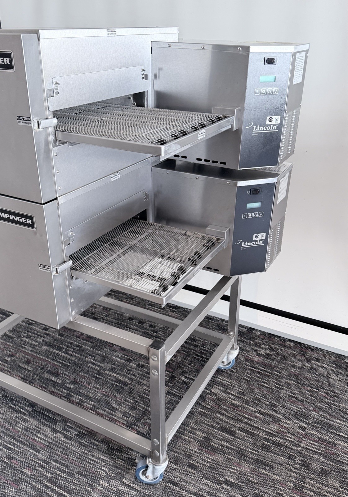 Lincoln Impinger 1116 Gas Double Stack Conveyor Ovens – Natural Gas Pizza Ovens