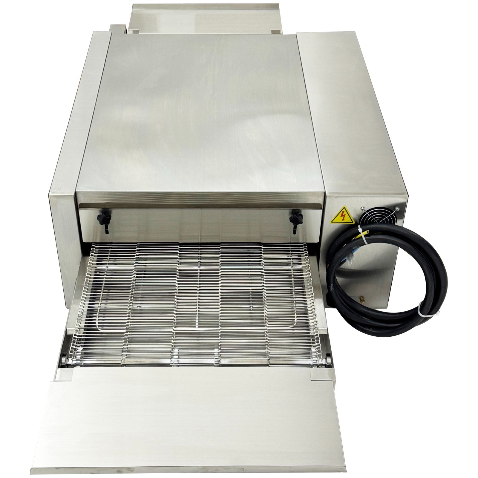 220V 18″ Countertop Chain-Type Electric Straight Tube Pizza Oven Baking Oven