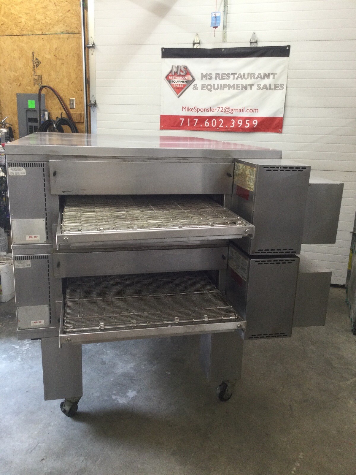 Middleby Marshall PS570G Double Stack Conveyor Pizza Ovens Tested / Working!
