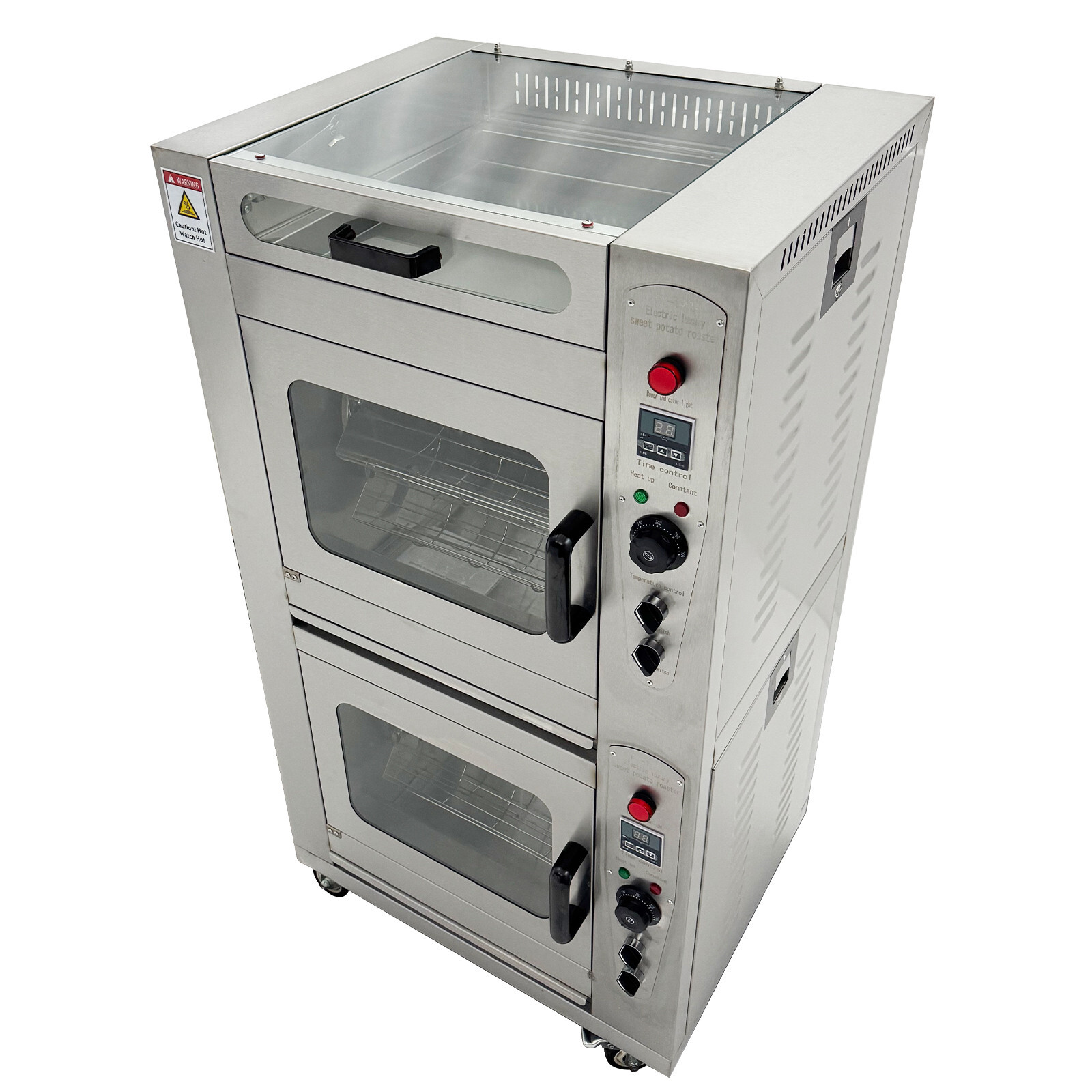 220V Commercial Corn Oven Sweet Potato Roaster Baking Stove Grill Oven