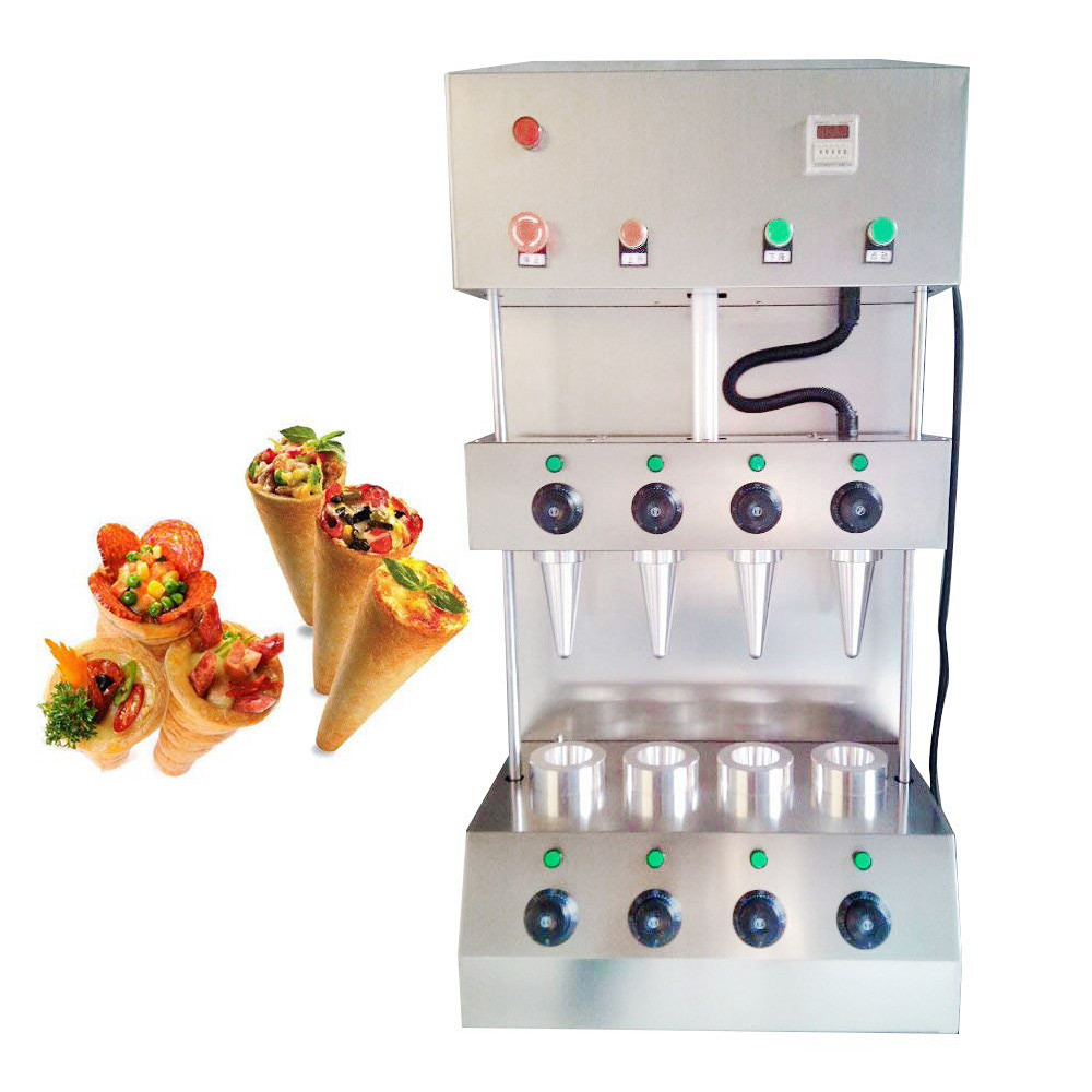 Automatic Pizza Cone Forming Machine Sugar Waffle Ice Cream Roll Bake Mould