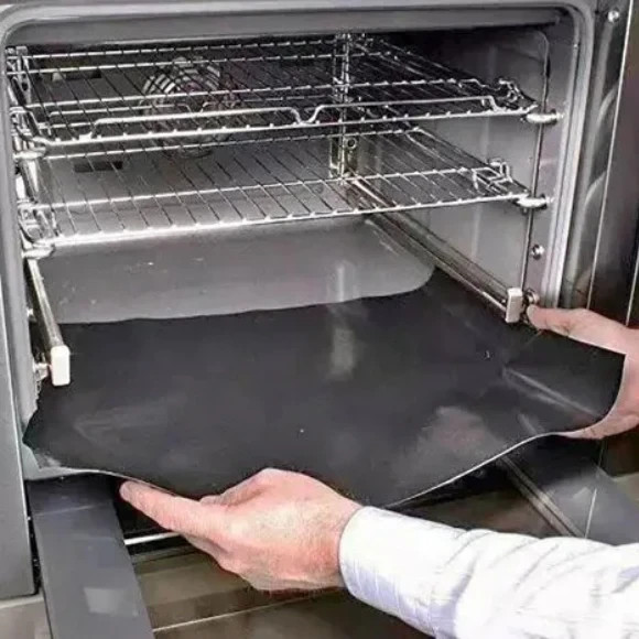 Pack of 4 Large Thick Non Stick Oven Liners Mat Heavy Duty – Teflon,17″x 25″